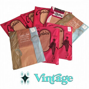8 PAIR Vintage 60s Sheer Nylon Stockings Never Used, Never Opened NIP NOS